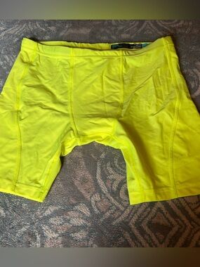 C-In2 Neon Yellow Active Swim/Compression Shorts - medium